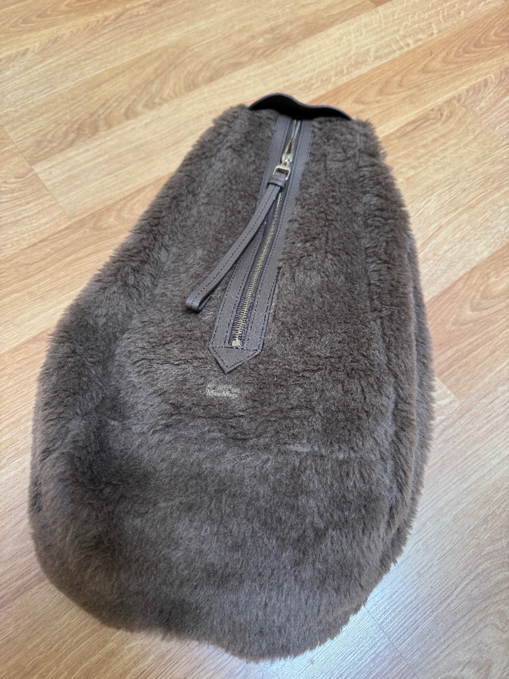 Authentic Max Mara Fur Handbag Turtledove Color Retail $1250